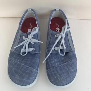 SAS Shoes Womens 8.5  N Marnie Casual Low Sneakers Blue Suede Leather Lace Up